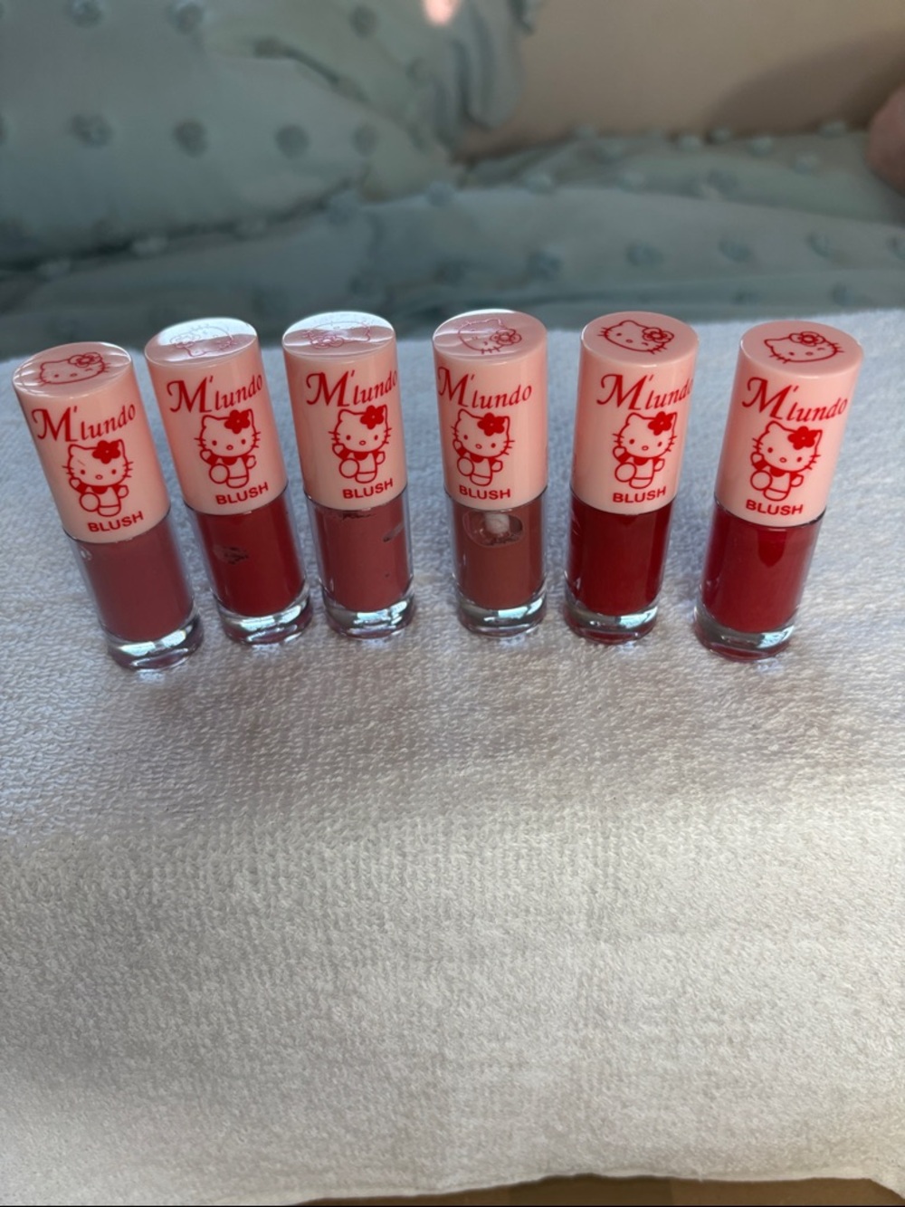 Set of 6 Liquid Blush Set — Red & Pink Shades